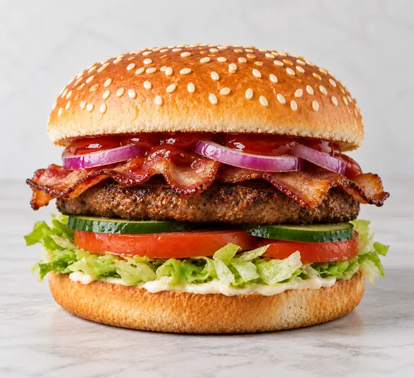 Bacon Burger fra Mona Lisa Pizzaria